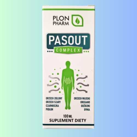 PASOUT Complex na Pasożyty Plon Pharm - Naturalne Wsparcie w Walce z Pasożytami, 100 ml