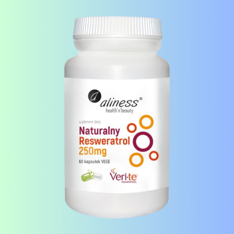 Aliness Naturalny Resweratrol Medicaline 60 kapsułek Vege - dla zdrowia serca Aliness Naturalny Resweratrol Medicaline 60 kapsułek Vege - dla zdrowia serca
