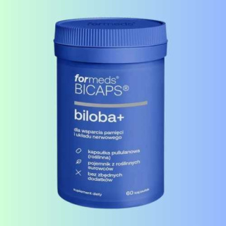 BICAPS Biloba+ ForMeds - Wsparcie Pamięci i Koncentracji, 60 kapsułek