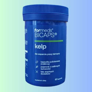 BICAPS Kelp ForMeds - Naturalne Wsparcie dla Tarczycy, 60 Kapsułek