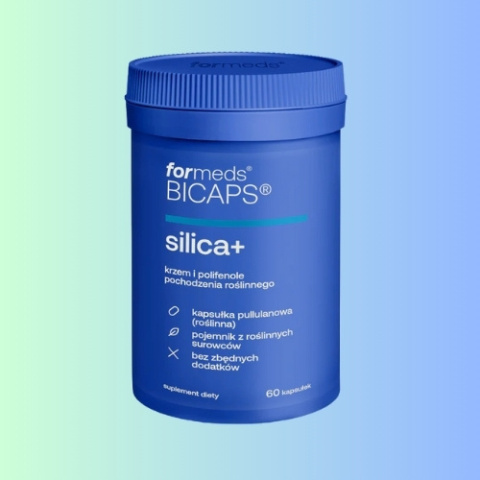 Bicaps Silica+ Formeds - Wsparcie dla zdrowia skóry i włosów, 60 kapsułek