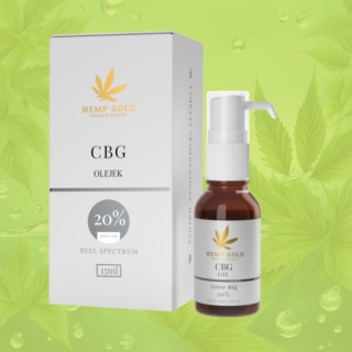 CBG Olejek 20% Hemp Gold - Wysoka koncentracja CBG, 3000mg