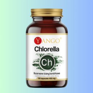 Chlorella Yango - Wsparcie regeneracji komórek i oczyszczanie organizmu, 90 kapsułek