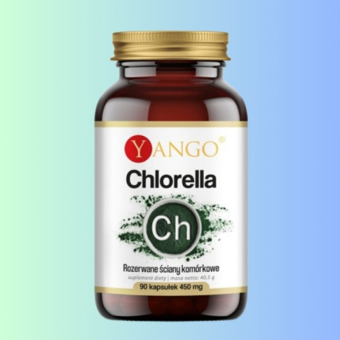 Chlorella Yango - Wsparcie regeneracji komórek i oczyszczanie organizmu, 90 kapsułek Chlorella Yango - Wsparcie regeneracji komórek i oczyszczanie organizmu, 90 kapsułek