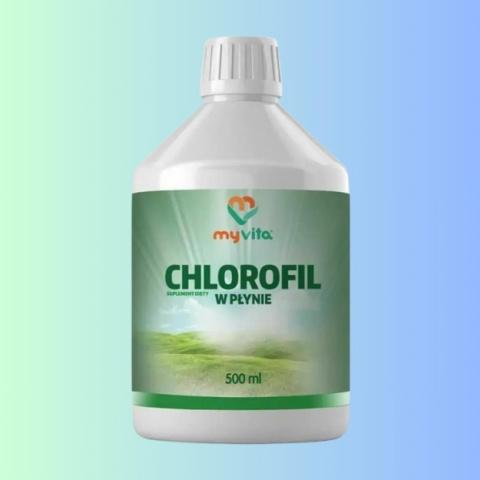 Chlorofil w płynie, Myvita, 500ml - naturalny detoks i wsparcie organizmu Chlorofil w płynie, Myvita, 500ml - naturalny detoks i wsparcie organizmu