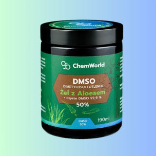 DMSO żel z aloesem 99% ChemWorld 190ml - skuteczna regeneracja skóry i stawów