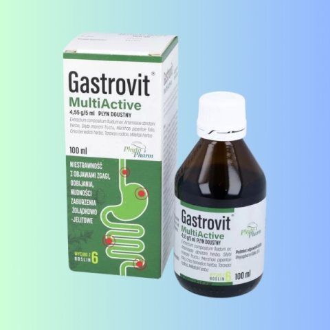 Gastrovit MultiActive Phyto Pharm - Wsparcie dla układu pokarmowego, 100 ml Gastrovit MultiActive Phyto Pharm - Wsparcie dla układu pokarmowego, 100 ml