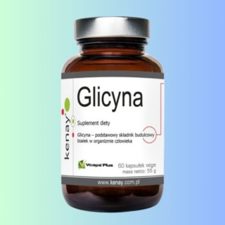 Glicyna Kenay - Aminokwas wspierający zdrowy sen i regenerację, 60 kapsułek