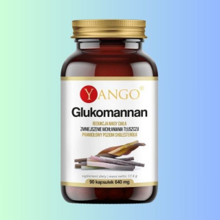 Glukomannan Yango - Wsparcie w redukcji masy ciała, 90 kapsułek