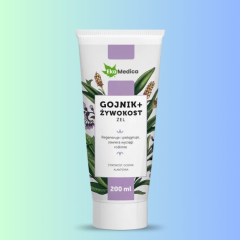 Gojnik + Żywokost Żel Eka Medica 200ml - żel na bóle stawów i mięśni Gojnik + Żywokost Żel Eka Medica 200ml - żel na bóle stawów i mięśni