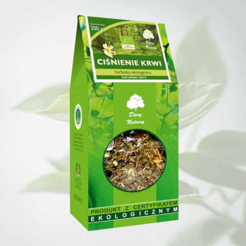Herbatka Ekologiczna CIŚNIENIE KRWI, Dary Natury, 200g Herbatka Ekologiczna CIŚNIENIE KRWI, Dary Natury, 200g