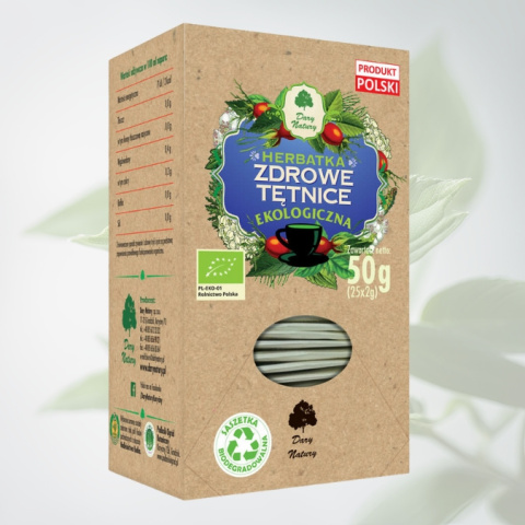 Herbatka Ekologiczna Zdrowe Tętnice Dary Natury 25 saszetek - wsparcie dla układu krążenia Herbatka Ekologiczna Zdrowe Tętnice Dary Natury 25 saszetek - wsparcie dla układu krążenia