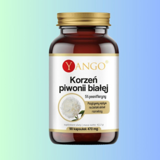 Korzeń piwonii białej Yango 90 kapsułek - wsparcie dla układu nerwowego i hormonalnego