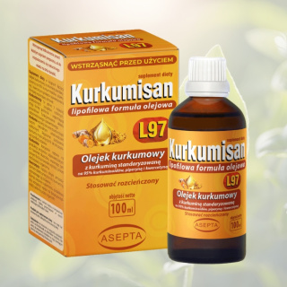Kurkumisan L97 lipofilowa formuła olejowa Asepta 100ml - wsparcie zdrowia z kurkumą