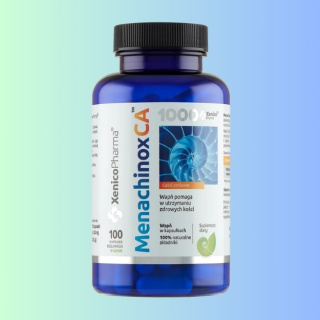 Menachinox CA 1000 Xenico Pharma 100 kapsułek - suplement z wapniem dla zdrowych kości