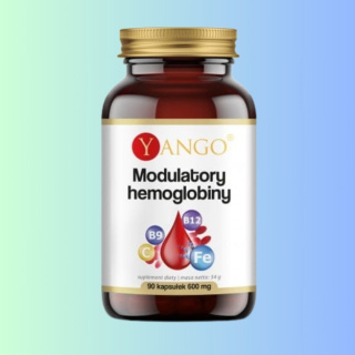 Modulatory Hemoglobiny Yango 90 kapsułek - poprawa poziomu hemoglobiny i zdrowia krwi