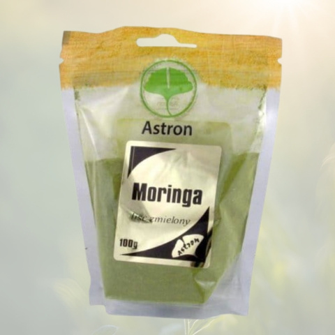 Moringa liść zmielony Astron 100g - naturalne wsparcie organizmu Moringa liść zmielony Astron 100g - naturalne wsparcie organizmu