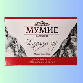 Mumio Ałtajskie Balsam Gór OOO Farm - Naturalne Wsparcie dla Zdrowia, 60 Tabletek