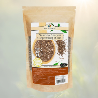Nasiona Chia 750g - zdrowe źródło błonnika i kwasów omega-3