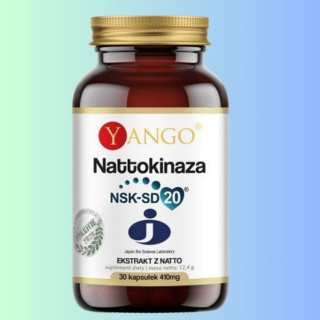 Nattokinaza Yango - Wsparcie krążenia i zdrowia serca, 30 kapsułek