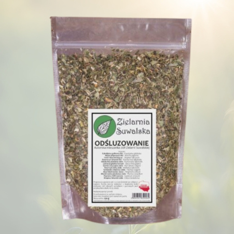 ODŚLUZOWANIE - mieszanka ziół Zielarnia Suwalska 250g - naturalne wsparcie dla dróg oddechowych ODŚLUZOWANIE - mieszanka ziół Zielarnia Suwalska 250g - naturalne wsparcie dla dróg oddechowych