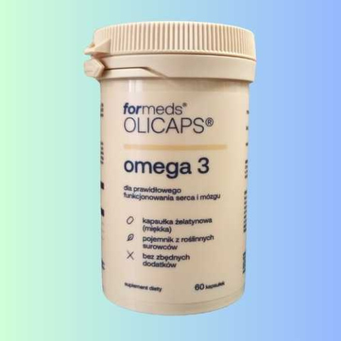 OLICAPS Omega 3 ForMeds - Wsparcie Serca i Mózgu, 60 Kapsułek OLICAPS Omega 3 ForMeds - Wsparcie Serca i Mózgu, 60 Kapsułek