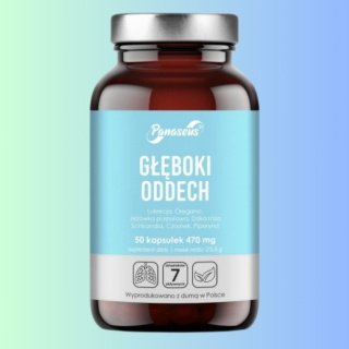 Panaseus GŁĘBOKI ODDECH, Yango, 50 kapsułek - naturalne wsparcie układu oddechowego
