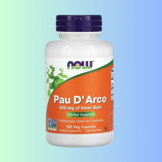Pau D'Arco NOW Foods 100 kapsułek - naturalne wsparcie dla układu odpornościowego