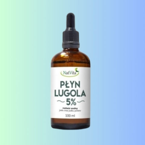Płyn Lugola 5% Natvita - Wsparcie dla tarczycy i detoksykacja, 100ml Płyn Lugola 5% Natvita - Wsparcie dla tarczycy i detoksykacja, 100ml