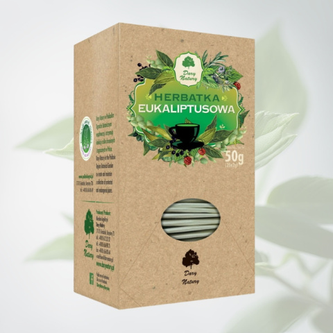 Herbatka Ekologiczna Eukaliptusowa Dary Natury 25 saszetek - naturalne wsparcie oddechowe Herbatka Ekologiczna Eukaliptusowa Dary Natury 25 saszetek - naturalne wsparcie oddechowe