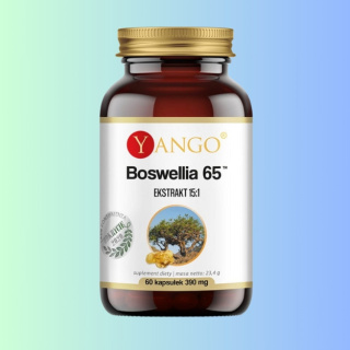 Boswellia 65 Yango 90 kapsułek - wspomaganie stawów i układu ruchu