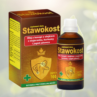 Stawokost olej z konopi z olejkami Asepta 100ml - naturalna pomoc dla stawów i mięśni