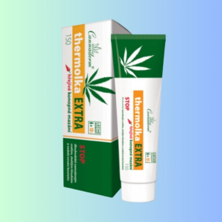 Thermolka Extra rozgrzewający żel konopny Cannaderm 150ml - na ból mięśni i stawów