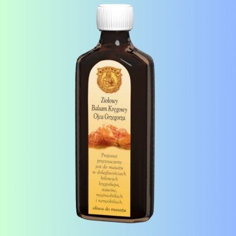 Ziołowy Balsam Kręgowy Ojca Grzegorza - oliwa do masażu, Bonimed, 100ml Ziołowy Balsam Kręgowy Ojca Grzegorza - oliwa do masażu, Bonimed, 100ml