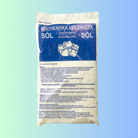 Bocheńska Sól Lecznicza - Jodowo Bromowa, Salco, 1kg Bocheńska Sól Lecznicza - Jodowo Bromowa, Salco, 1kg