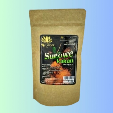 Kakao surowe kruszone – 200 g, naturalne źródło antyoksydantów – Proherbis
