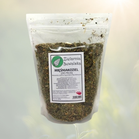MIĘŚNIAKOZIEL - mieszanka ziołowa wg O. Klimuszki na wsparcie układu hormonalnego, 450g MIĘŚNIAKOZIEL - mieszanka ziołowa wg O. Klimuszki na wsparcie układu hormonalnego, 450g