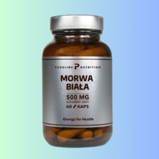 Morwa Biała 500 mg – Pure Nutrition MedFuture – 60 kapsułek na poziom cukru i metabolizm węglowodanów