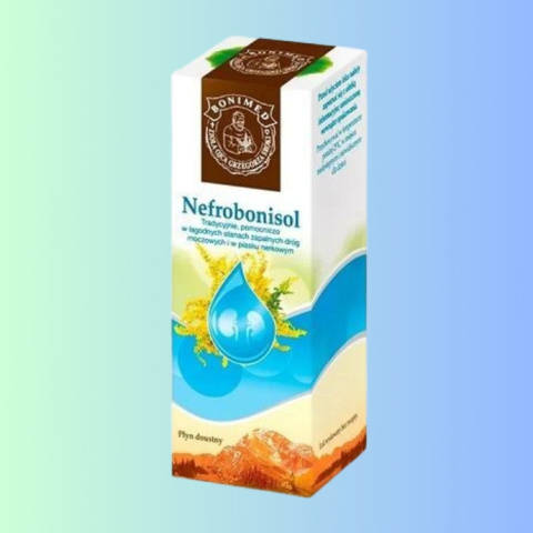 Nefrobonisol - przy zapaleniach dróg moczowych i piasku nerkowym, Bonimed, 100g Nefrobonisol - przy zapaleniach dróg moczowych i piasku nerkowym, Bonimed, 100g