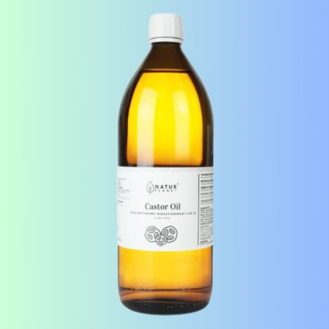 Olej Rycynowy Nierafinowany Castor Oil, Natur Planet, 1L Olej Rycynowy Nierafinowany Castor Oil, Natur Planet, 1L