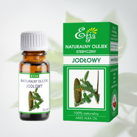 Naturalny Olejek Eteryczny JODŁOWY 100% naturalny, Etja, 10ml Naturalny Olejek Eteryczny JODŁOWY 100% naturalny, Etja, 10ml