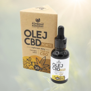 OLEJ CBD FORTE 1000mg CBD, Kombinat Konopny, 30ml