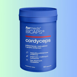 Bicaps Cordyceps - polisacharydy i beta glukany, ForMeds, 60 kapsułek