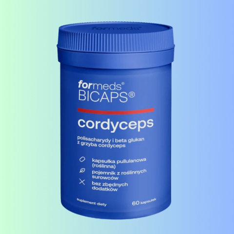 Bicaps Cordyceps - polisacharydy i beta glukany, ForMeds, 60 kapsułek Bicaps Cordyceps - polisacharydy i beta glukany, ForMeds, 60 kapsułek