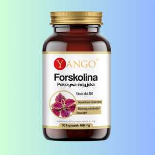 Forskolina Pokrzywa indyjska 10:1 Yango - wsparcie metabolizmu, 90 kapsułek