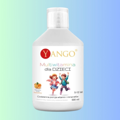 Multiwitamina dla DZIECI - codzienna porcja witamin i minerałów, Yango, 500ml Multiwitamina dla DZIECI - codzienna porcja witamin i minerałów, Yango, 500ml