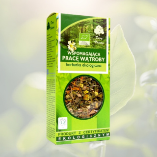 WSPOMAGAJĄCA PRACĘ WĄTROBY - herbatka ekologiczna, Dary Natury, 50g