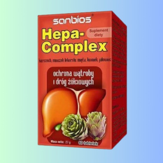 Hepa-Complex - ochrona wątroby i dróg żółciowych, Sanbios, 60 tabletek