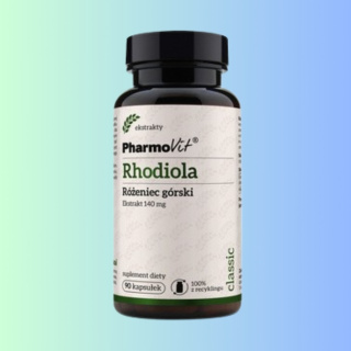 Rhodiola - Różeniec górski ekstrakt 140mg, PharmoVit, 90 kapsułek