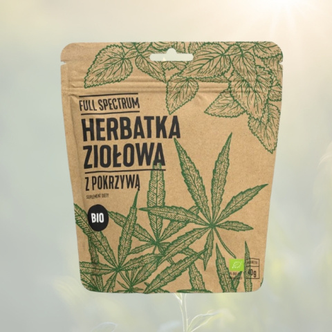 FULL SPECTRUM BIO Herbatka Konopna z Pokrzywą, Cosma Cannabis, 40g FULL SPECTRUM BIO Herbatka Konopna z Pokrzywą, Cosma Cannabis, 40g